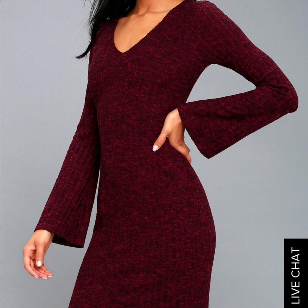NWT midi maroon dress